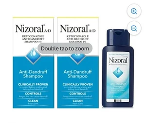 2 Stück. Nizoral A-D Anti-Schuppen Shampoo - 4 fl. Oz. - Bild 1 von 1