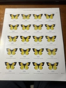 USPS FOREVER + BRIEFMARKEN - SCHMETTERLING - 20 BRIEFMARKEN - SPAREN SIE $ - EINZELHANDEL $ 1,20 UPAY 0,60 - Bild 1 von 1