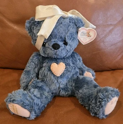 12 In Blue Enesco Cherished Teddies Weighted Stuffed Plush Toy Limited Edition  - Image 1 of 4