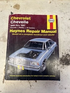 Haynes 24020 Repair Manual for Chevrolet Chevelle Malibu & El Camino 1969-1987 - Picture 1 of 8