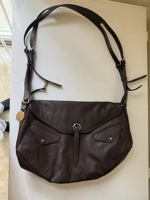 Bolso de hombro Lancel Paris vintage de cuero marrón Foto 1 de 4