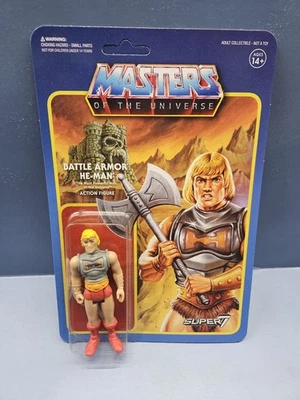 SUPER7 MOTU MASTERS OF THE Universe reaction battle armor (com versão de dano) he-man - Imagem 1 de 4