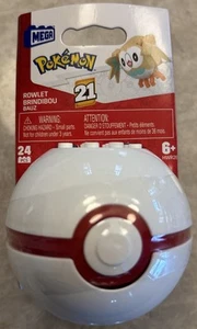 MEGA Pokemon Rowlet With Premier Ball Building Set NEW IN BOX - Picture 1 of 2