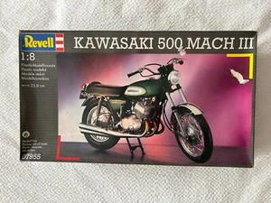 Revell Kawasaki 500 Mach III Motorrad. Großer Modellbausatz im Maßstab 1:8. - Bild 1 von 16