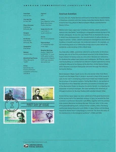 #1126 Forever American Scientists #4541-44 Souvenirseite - Bild 1 von 1