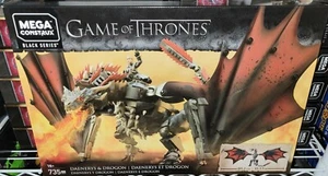 NEW Mega Construx Game of Thrones Daenerys and Drogon DRAGON Set Sealed - Picture 1 of 1