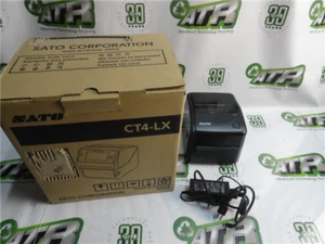 SATO WS412DT-STD Thermal Label Printer 300dpi 4 IPS USB Ethernet - Picture 1 of 7