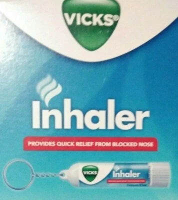 Vicks Inhaler Nasal Congestion Allergy Blocked Nose Key Chain 2 Pc - Image 1 of 4
