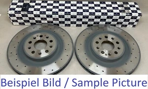Orig. Maserati Quattroporte Front Brake Disc Pair Paar Bremsscheiben 670030936 - Picture 1 of 2