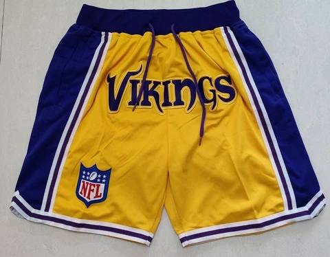 Minnesota Vikings Summer City Football Retro Team Shorts Brand New Stitched Cover