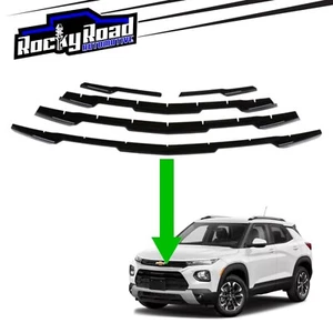 Gloss Black Grille Grill Insert Overlay For 2021-2023 Chevy Trailblazer L LS LT - Picture 1 of 6