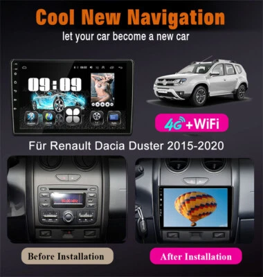 6G+128G Carplay Android 14 Autoradio GPS Navi Für Renault Dacia Duster 2015-2020 - Bild 1 von 4