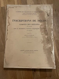 Buch Delosinschriften Hieropenkonten 1929 (2) - Bild 1 von 14