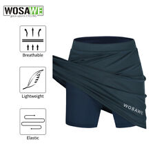 WOSAWE Womens Cycling Shorts with Skirt Built-in Padded Breathable Riding Shorts