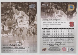 2014 Upper Deck NCAA March Madness Collection Sepia Vinny Del Negro Short Print