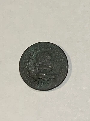 Monnaie France Louis XIII 1616 X Double tournois R3 (106-17/A10) - Photo 1/2