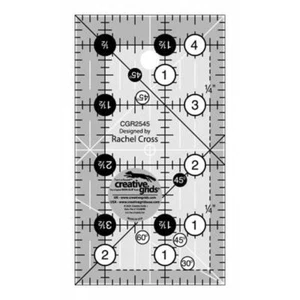 Creative Grids Quilt Ruler 2-1/2in x 4-1/2in Rectangle - Picture 1 of 1