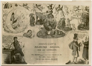 GB QV CARICATURE HODGSONS REJECTED PHOTOGRAPHIC DESIGN..1930 Photo - Picture 1 of 2