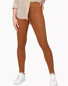 SPANX Faux Suede Leggings Camel Size M - Picture 1 of 12