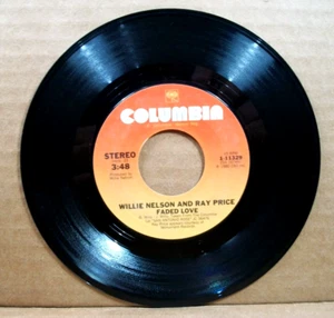 Willie Nelson & Ray Price - Faded Love/This Cold War With You (45 RPM, 1980,.... - Picture 1 of 5