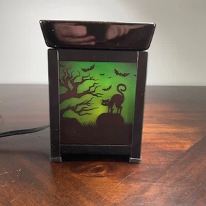Scentsy Pumpkin Graveyard Warmer Halloween Light Up Bats Tombstones Spooky Witch - Picture 1 of 6