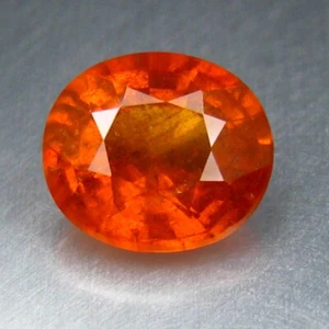 1,66 ct beeindruckender ovaler Fanta orange Farbe natürlicher Spessartit Granat_Namibien - Bild 1 von 3