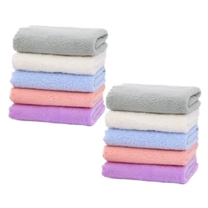 10 Pcs Children's Square Towel Saliva Toddler Newborn Washcloths Soft Baby - Picture 1 of 12