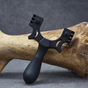 Resin Slingshot Hunting Slingbow Black Catapult Rubber Band Archery Bow Shooting - Picture 1 of 14