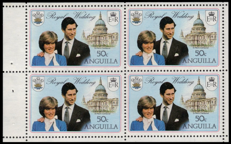 ANGUILLA 444c (SG468a) - British Royal Wedding "Booklet Pane" (pf19881) - Image 1 of 1