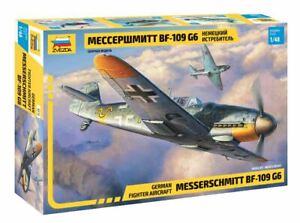 Messerschmitt Bf-109 G6 Plastique Kit 1:48 Model Zvezda