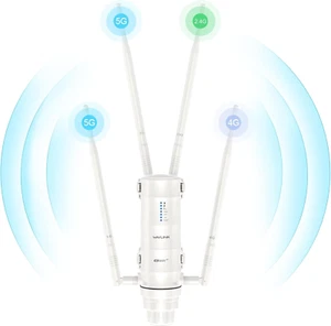Router Wifi 4G LTE Da Esterno Con Slot per Nano SIM Card, 1200Mbps Dual Band Wir - Foto 1 di 12