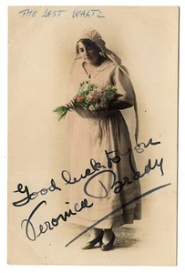 ACTRESS SIGNED AUTOGRAPHED - VERONICA BRADY (THE LAST WALTZ) REAL PHOTO CARD (2) - Picture 1 of 2