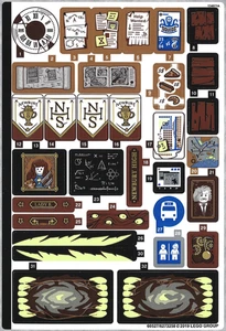 LEGO STICKER SHEET #1 ONLY 70425 NEWBURY HAUNTED HIGH SCHOOL From Set New - Picture 1 of 1