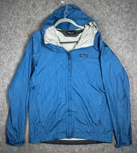 Chaqueta con Capucha Patagonia H2No Para Hombres M Azul Impermeable - Ligera Lluvia Shell - Imagen 1 de 14