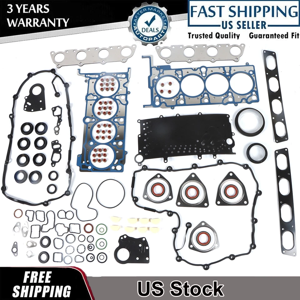 Kit de juntas de reconstrucción de motor para Audi A6 S4 B6 B7 2002-09 BBK BHF BAT BAS BNK 4,2 L Foto 1 de 4