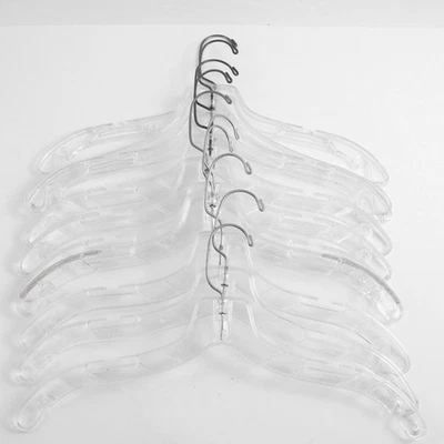 Lotto Di 10 A&e Prodotti Plastica Trasparente Ganci Varie Forme Con IN Metallo - Immagine 1 di 4