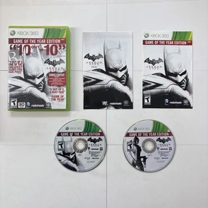 Batman: Arkham City Edición Juego del Año (Xbox 360) Probado en Caja Original - Imagen 1 de 8