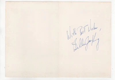 Billie Jean King signed inscribed 1984 LA Olympics greeting card Tennis Great - Image 1 of 2