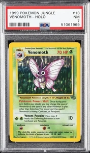 1999 POKEMON JUNGLE #13 VENOMOTH-HOLO PSA 7 - Picture 1 of 2