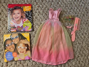 Ropa Barbie princesa arco iris vintage 1999 mariposas y volantes - Imagen 1 de 3