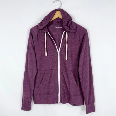 American Giant Women's Lightweight Full Zip Hoodie Sweatshirt Small Grape Wine - Image 1 of 4