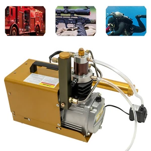 4500 PSI Elektrischer Luftkompressor Tauchen Pumpe Hochdruck Wasserkühlung USA - Bild 1 von 21