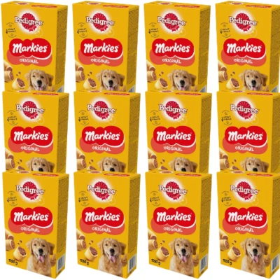 12x500 g PEDIGREE Markies Knusprige Hundekekse Markknochen gefüllte Leckerlis - Bild 1 von 2
