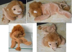 TY Beanie Baby Roary the Lion Plush 1996 Approx 8.75" Long - Picture 1 of 1