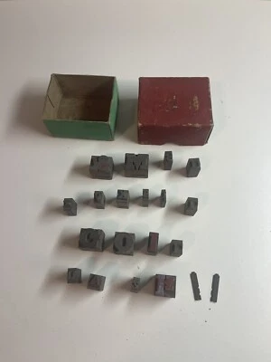Vintage Steel Metal Stamps Letters and Numbers - Image 1 of 4