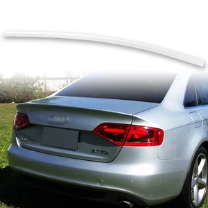 Lackierter Kofferraum Lippenspoiler für Audi A4 B8 Typ 8K Limousine Ibis weiß LY9C 08-12 - Bild 1 von 7