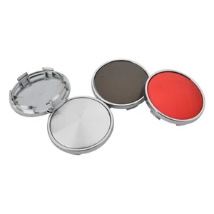 62mm Wheel Cover Cap Silver Blank Center Cap For Rims Hubcaps - 4 Pieces - Picture 1 of 17