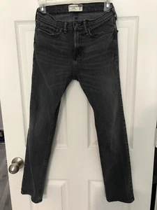 Abercrombie Kids 13/14 Boys 5 Pocket Black Skinny Jeans - Picture 1 of 8