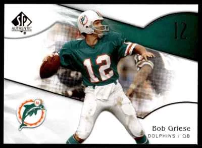 2009 SP Authentic Bob Griese R122 - Image 1 of 2