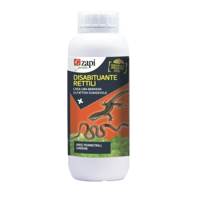 Zapi DISABITUANTE RETTILI Repellente Dissuasore serpenti gechi lucertole 1 LT - Immagine 1 di 2